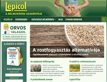 Tablet Screenshot of lepicol.hu