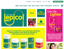 Tablet Screenshot of lepicol.com